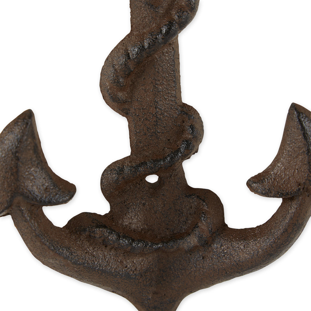 Anchor With Rope Wall Hook Set of 2
