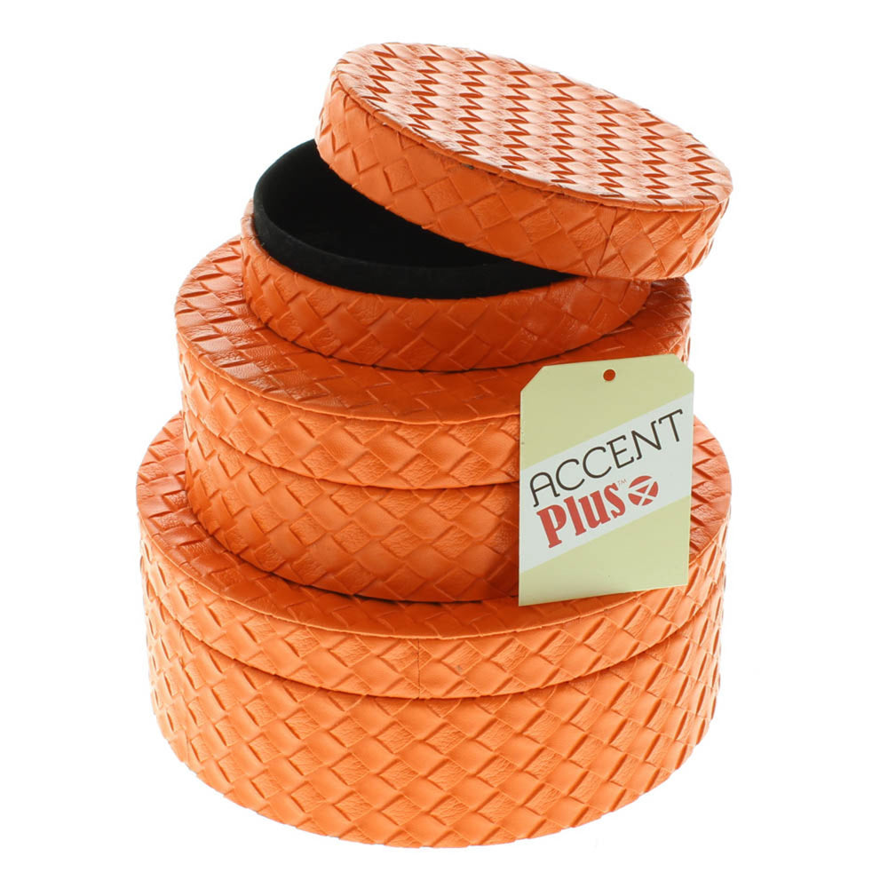 Orange Keepsake Box Trio