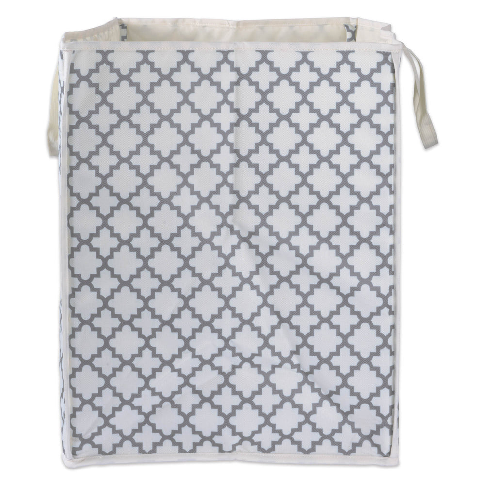 Lattice Gray All Purpose Storage Bin, 21x13.7x17