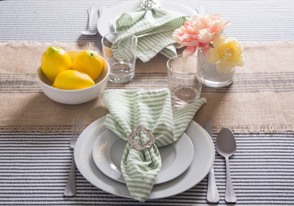 Mineral Seersucker Tablecloth 70" Round