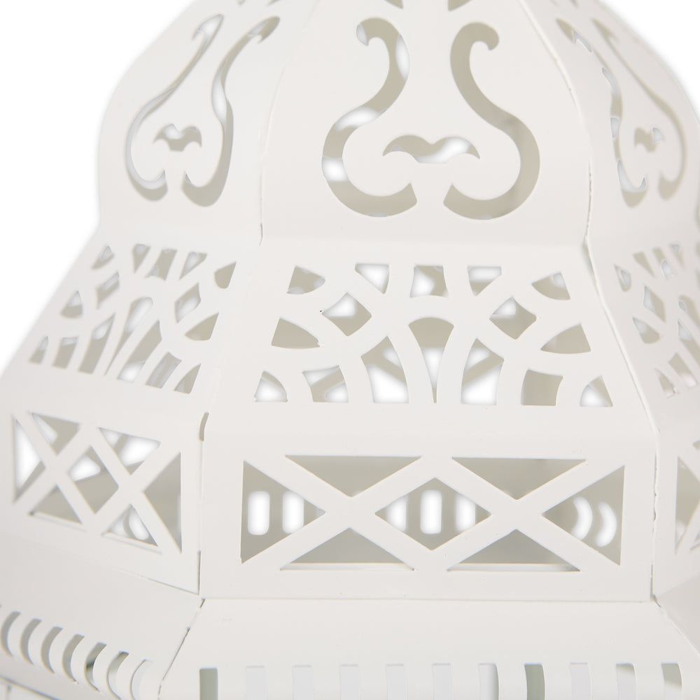 White Moroccan Style Lantern