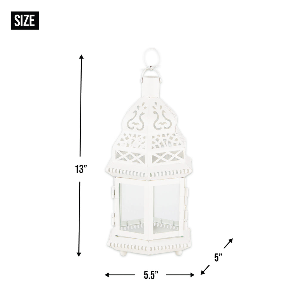 White Moroccan Style Lantern