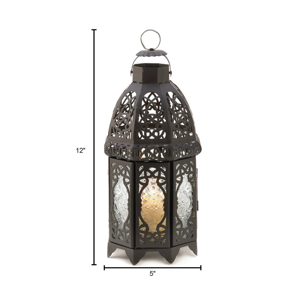 Black Lattice Lantern