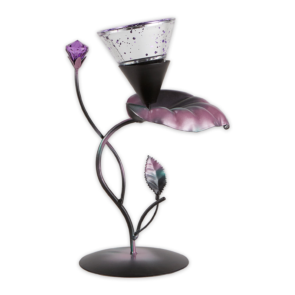 Lilac Lily Pad Tealight Holder