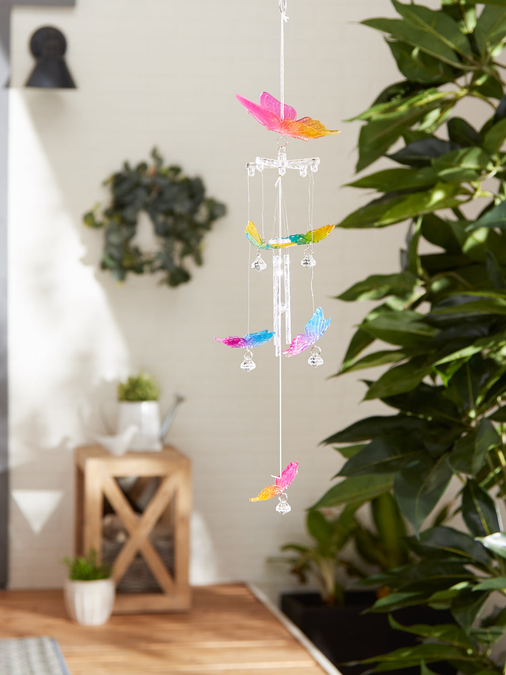 Rainbow Butterfly Wind Chimes