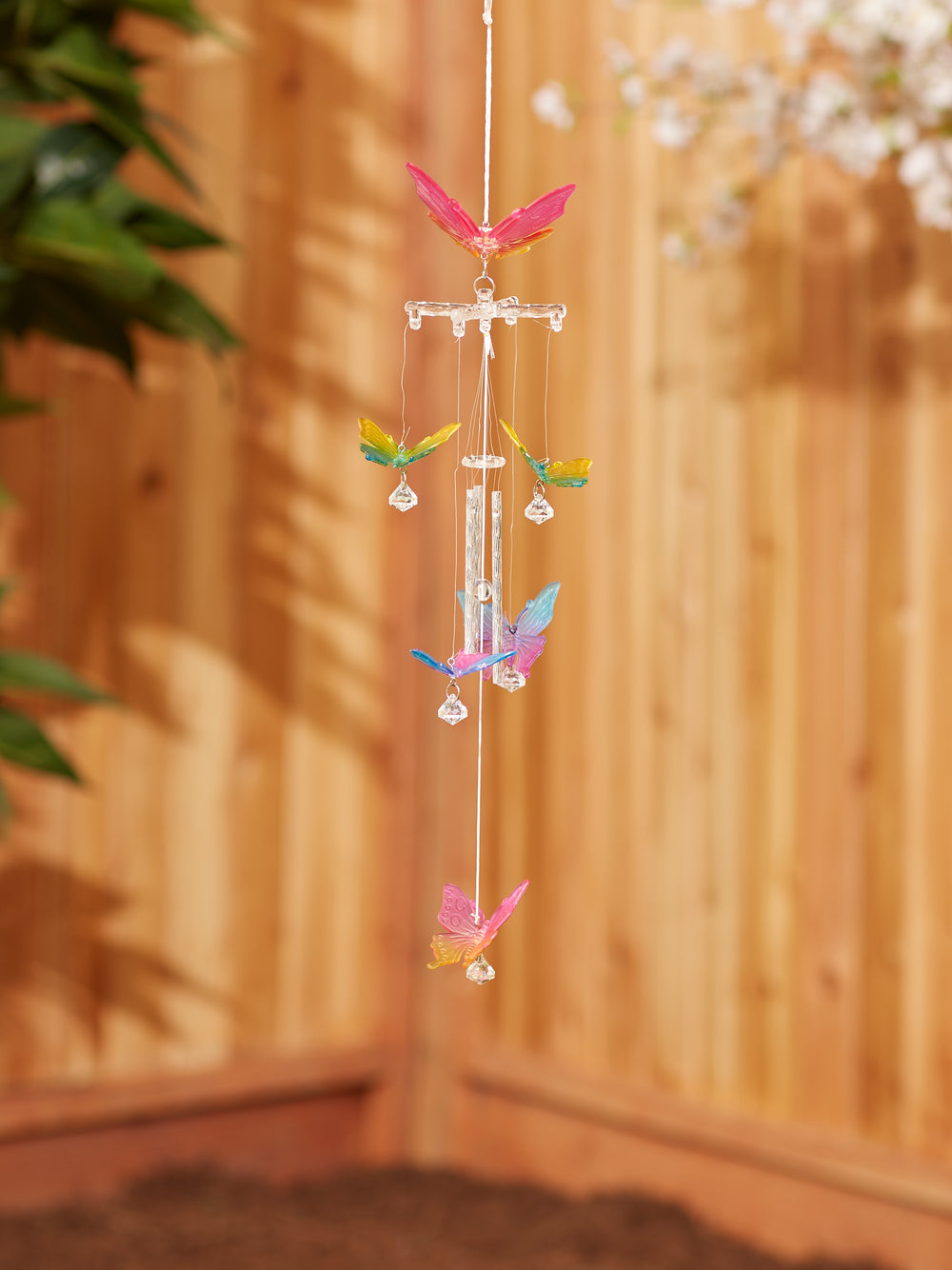 Rainbow Butterfly Wind Chimes