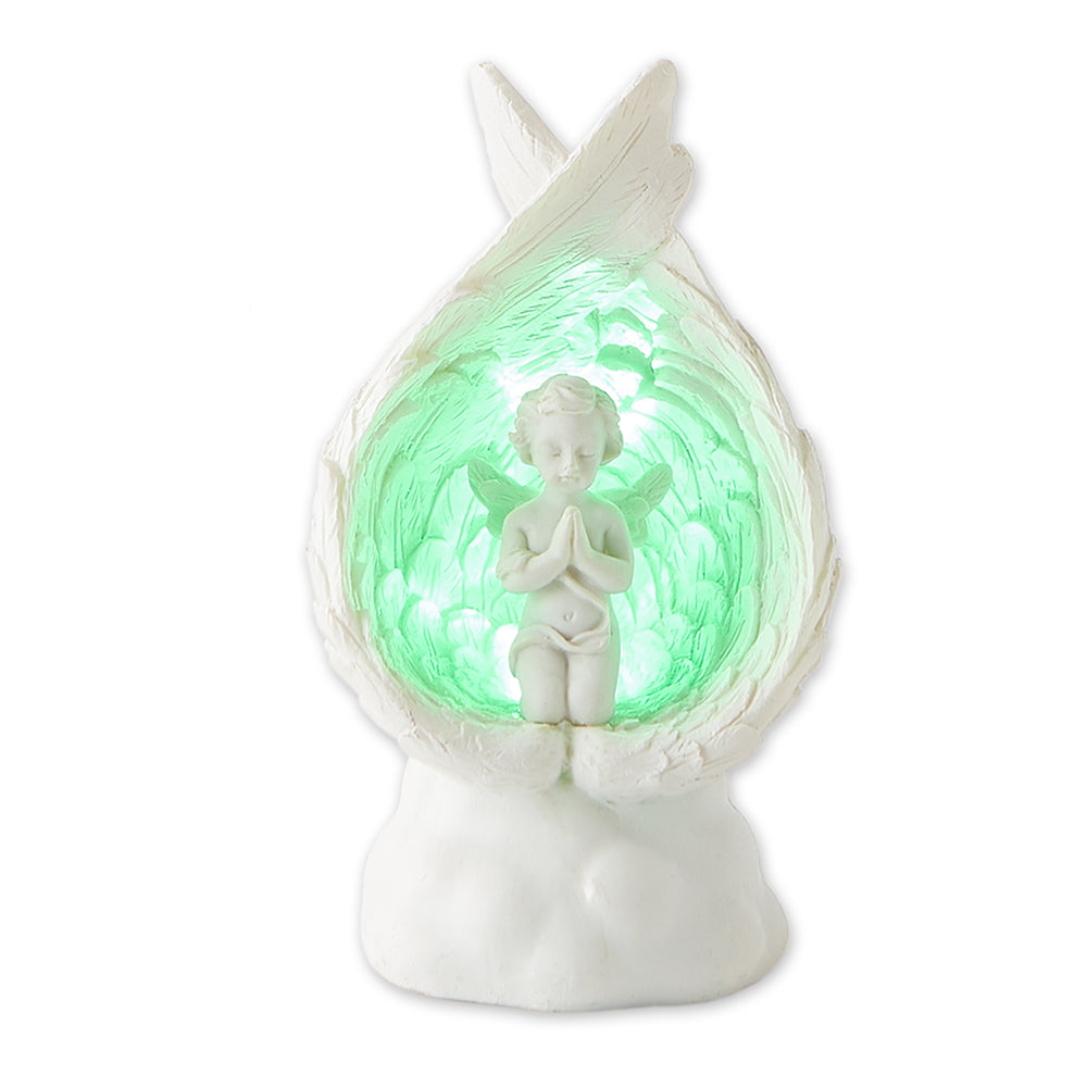 Light-Up Praying Angle Figurine