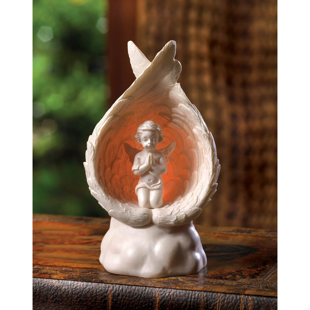 Light-Up Praying Angle Figurine