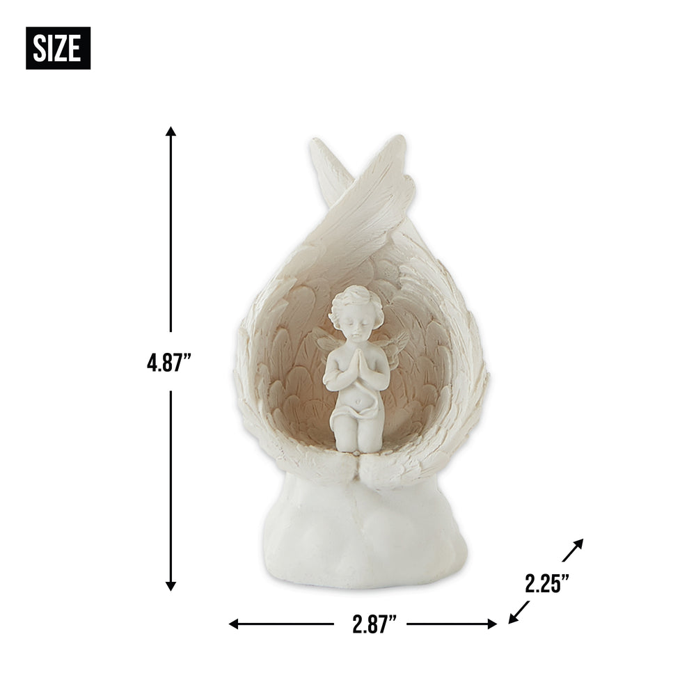 Light-Up Praying Angle Figurine