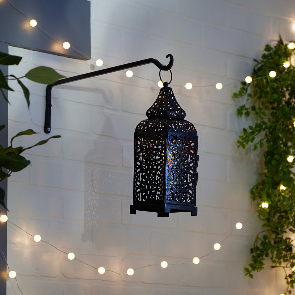 Black Moroccan Candle Lantern