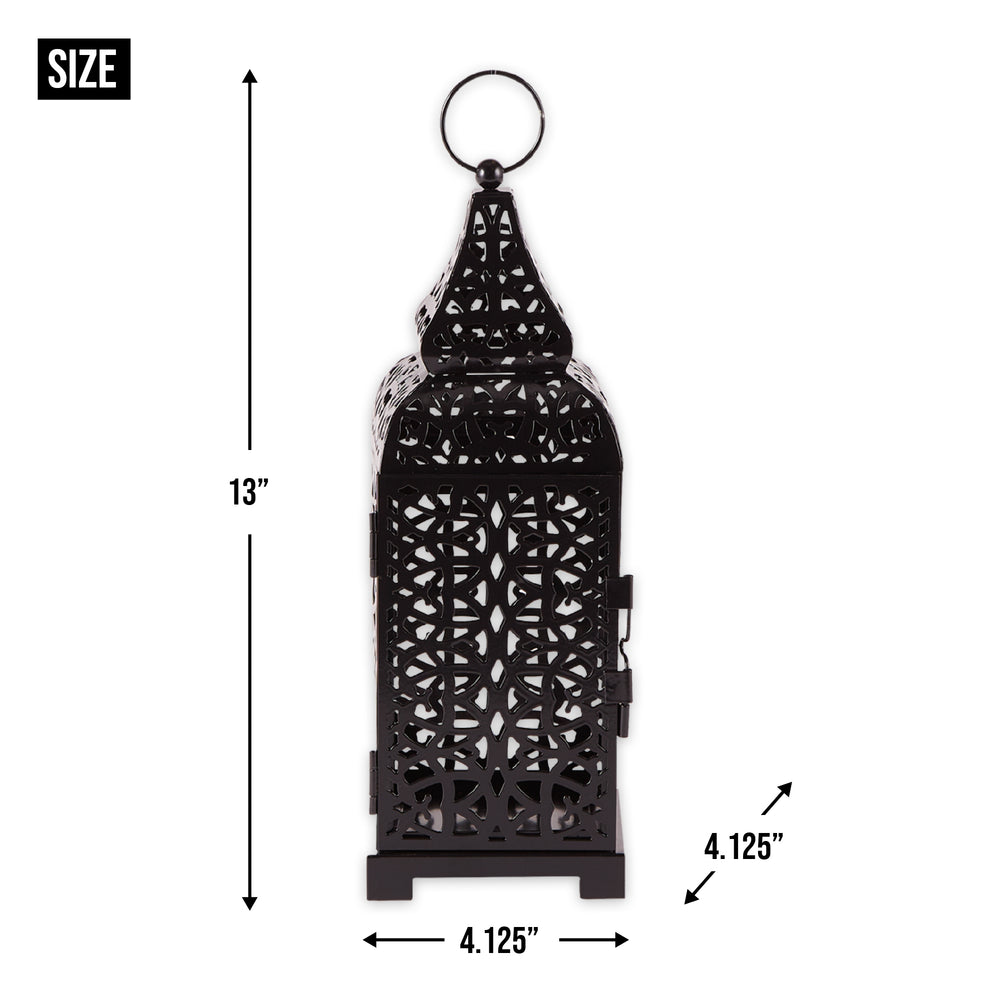 Black Moroccan Candle Lantern