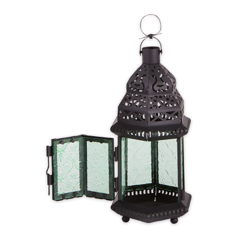 Green Glass Moroccan Lantern