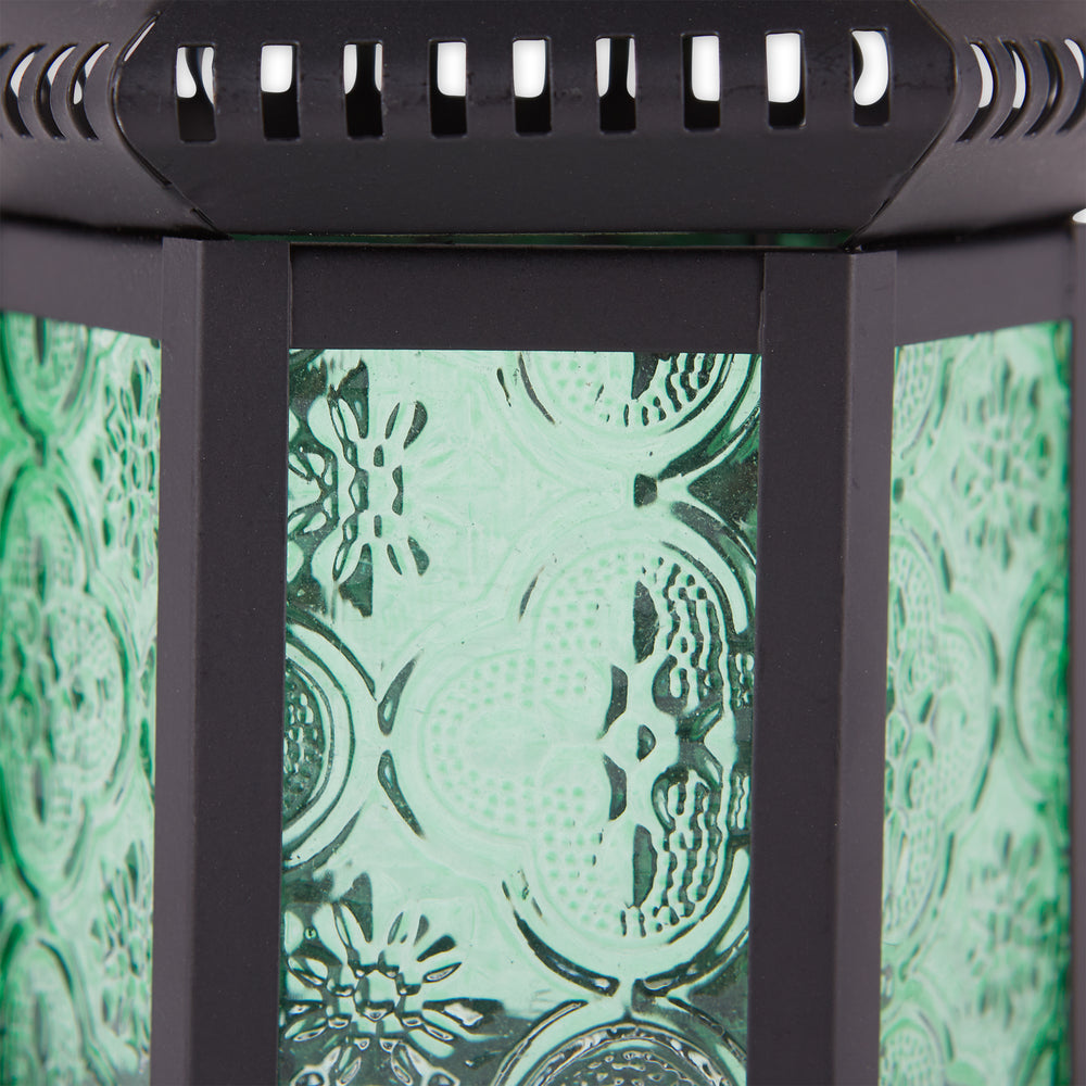 Green Glass Moroccan Lantern