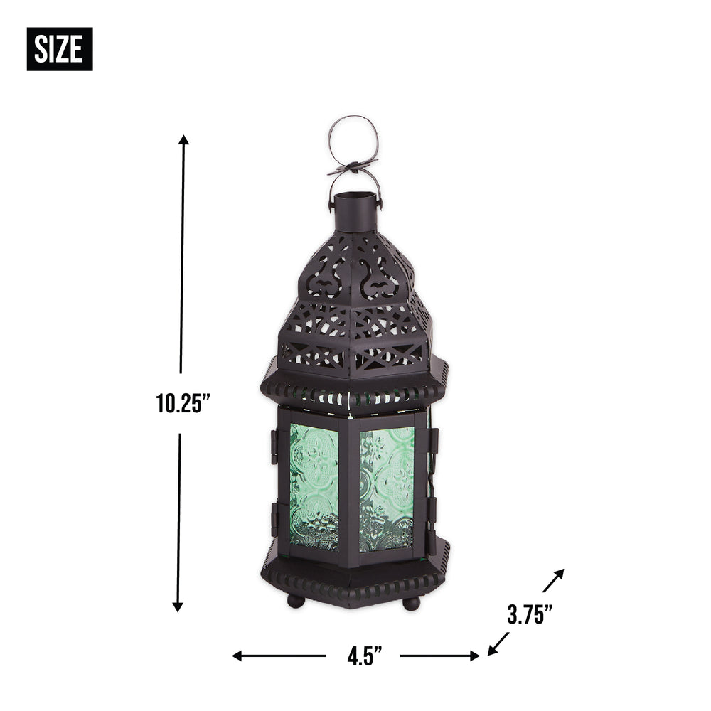 Green Glass Moroccan Lantern