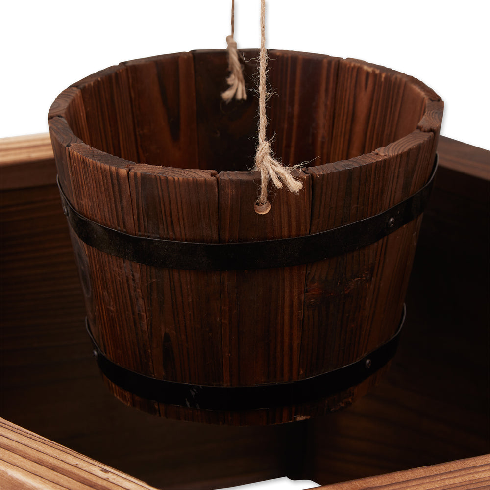 Rustic Wishing Well Planter