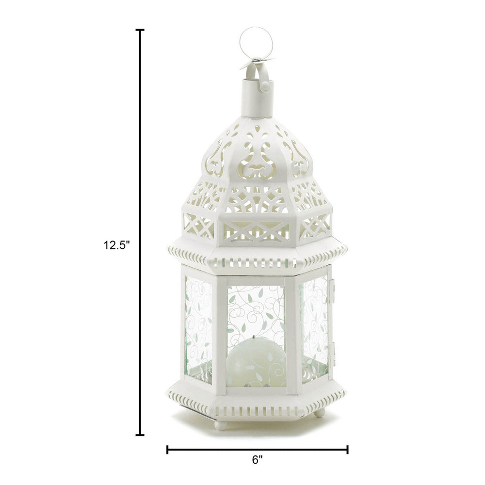 White Moroccan Lantern