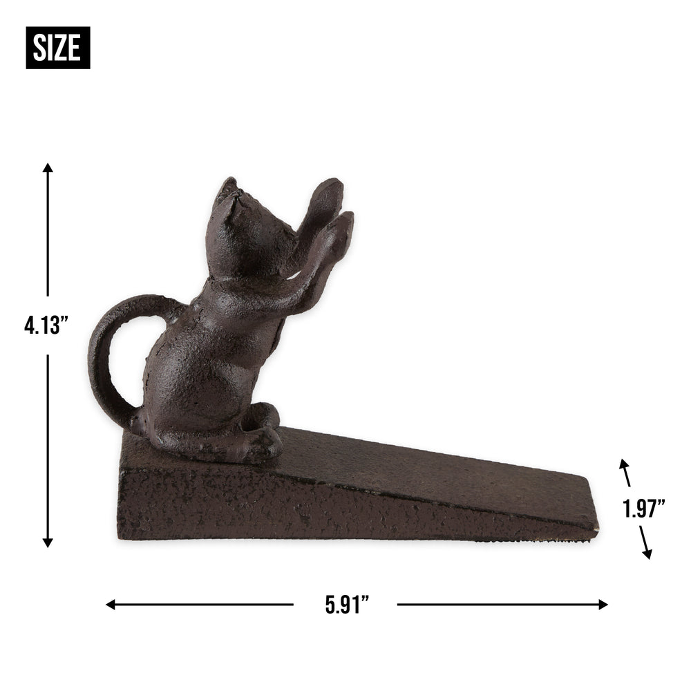 Cat scratching on sale door stopper