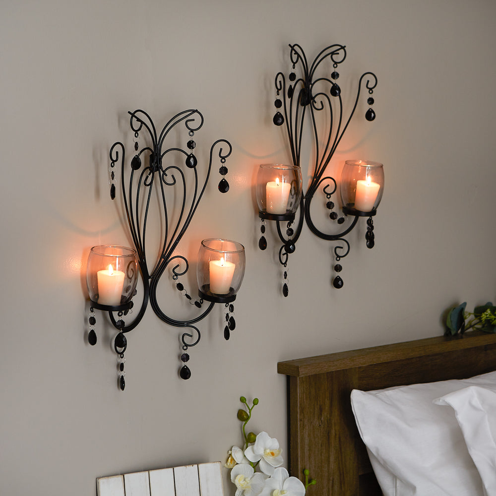 Midnight Elegance Wall Sconces