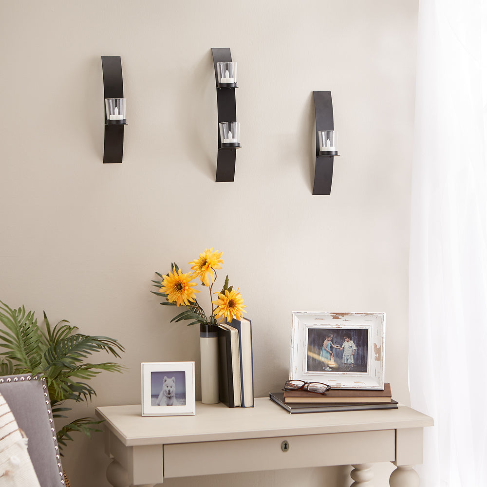 Contemporary Wall Sconce Trio