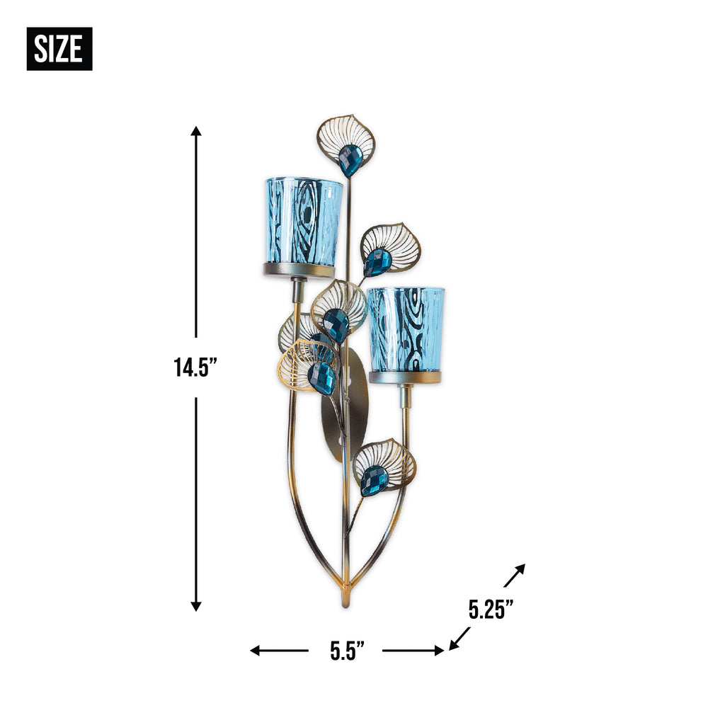 Peacock wall sconce store