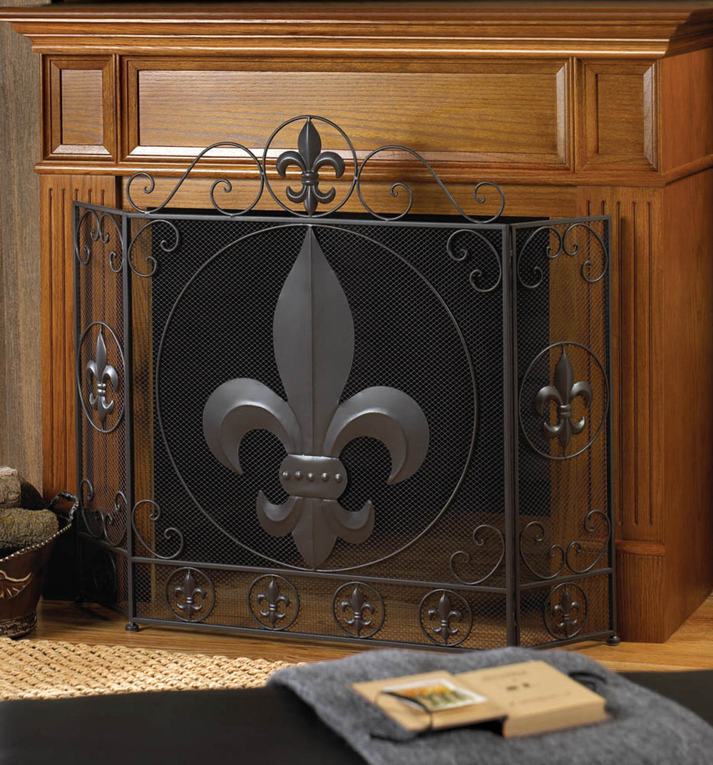 Fleur-de-lis Fireplace Screen