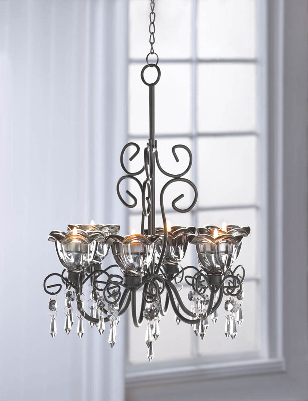 Midnight Blooms Chandelier