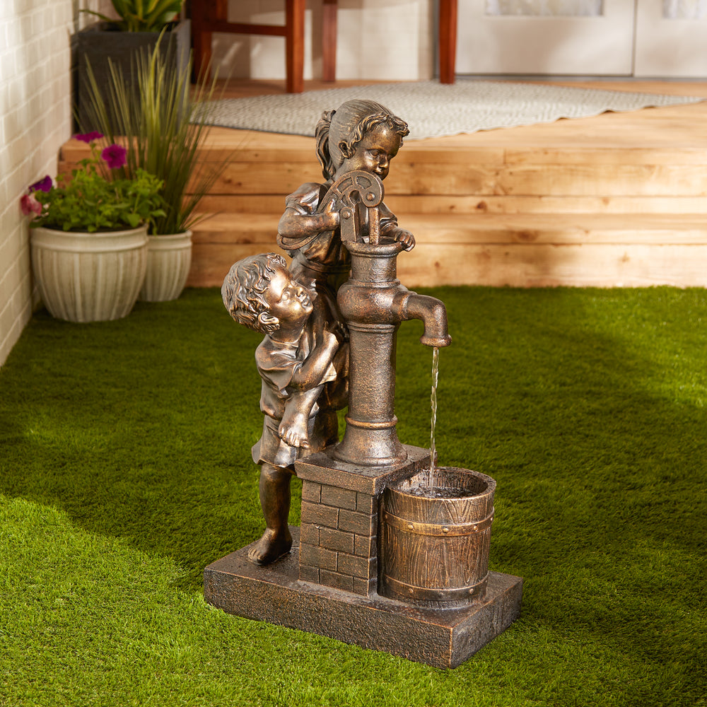 Teamwork Solar Fountain