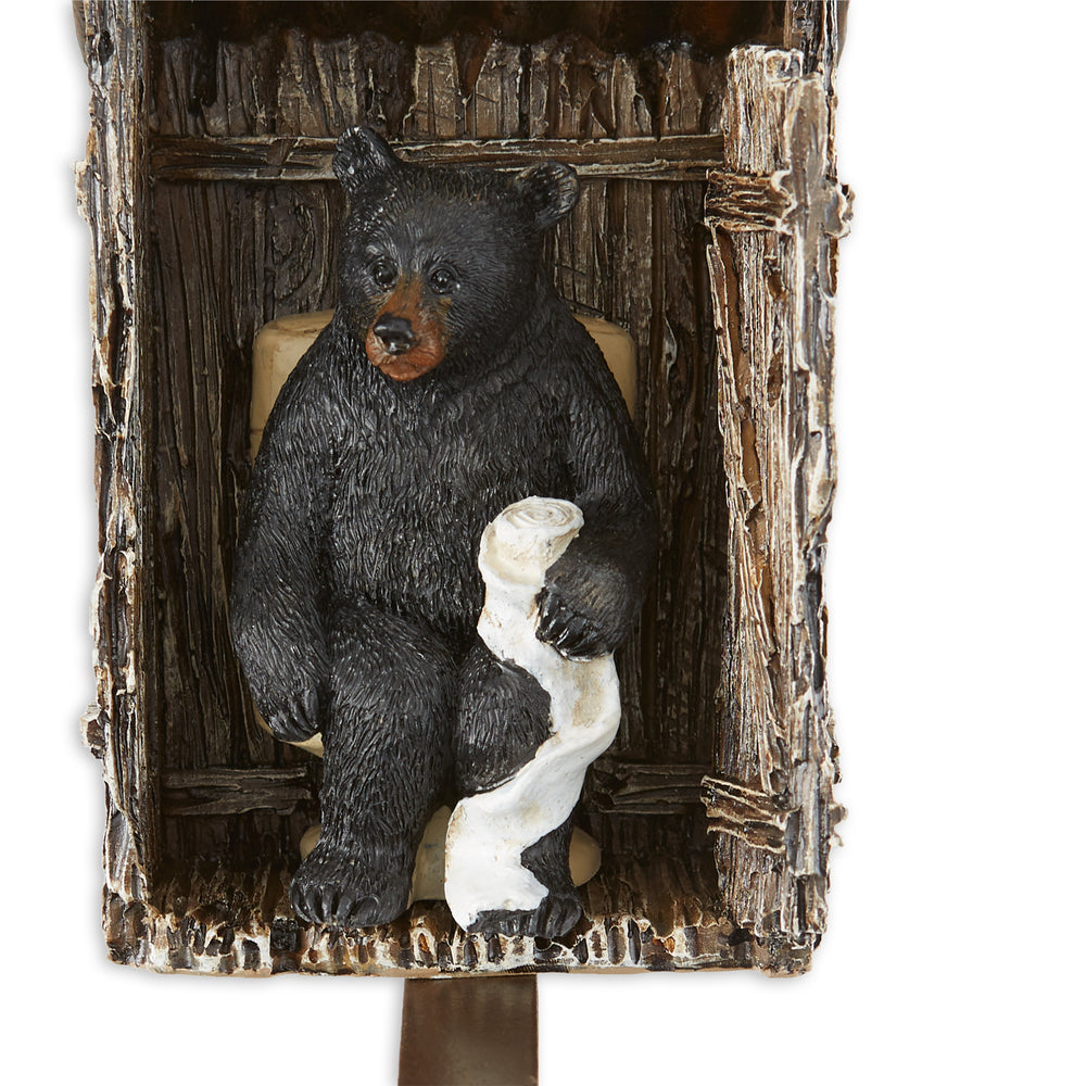 Bear Outhouse Toilet Paper Holder