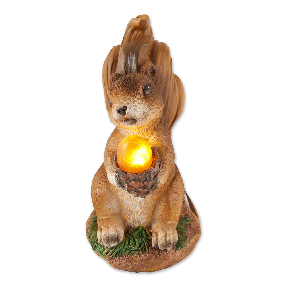 Squirrel Solar Statue