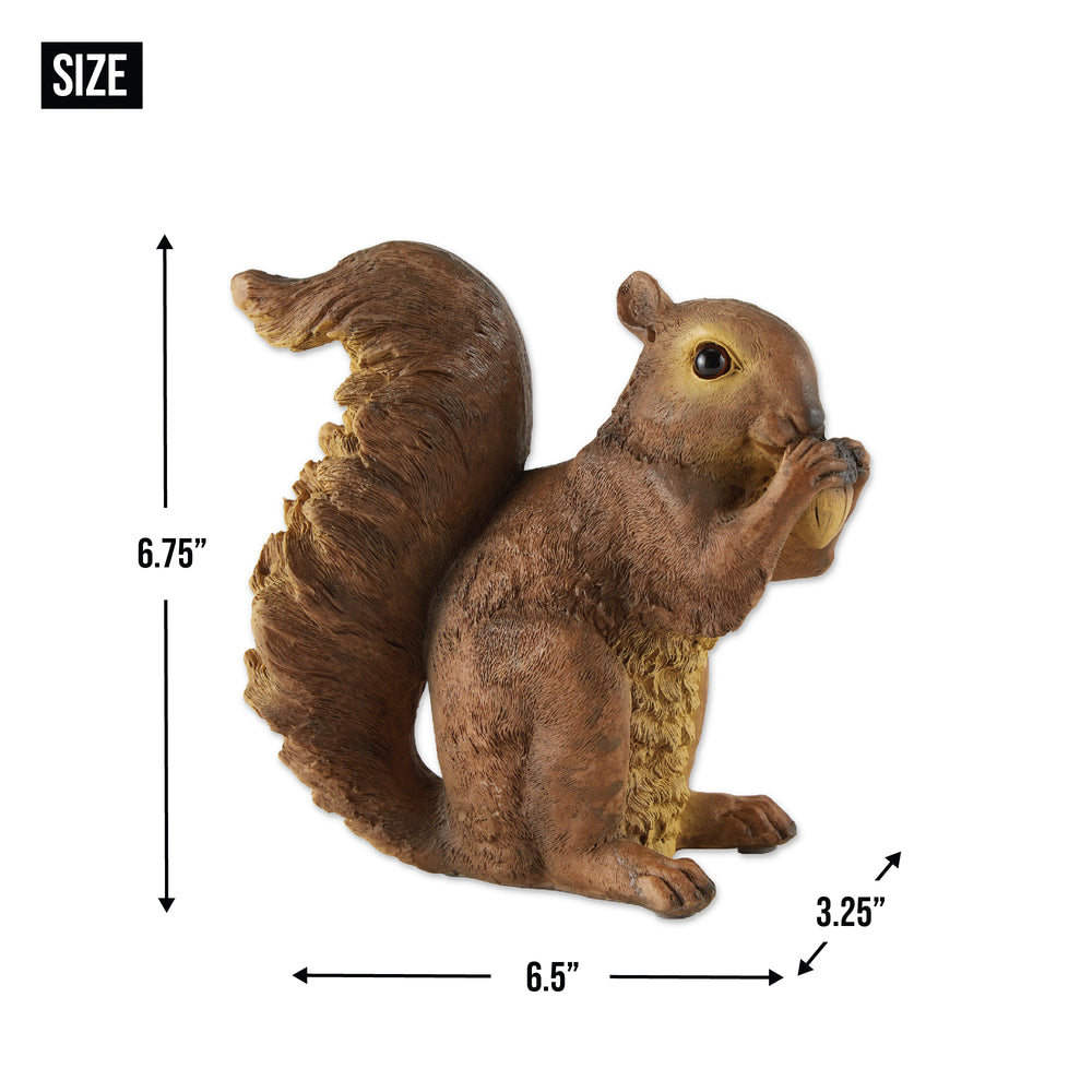 Nibbling Squirrel Garden Statue