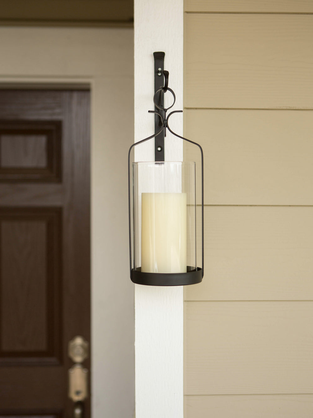 Hanging Hurricane Glass Wall Sconce