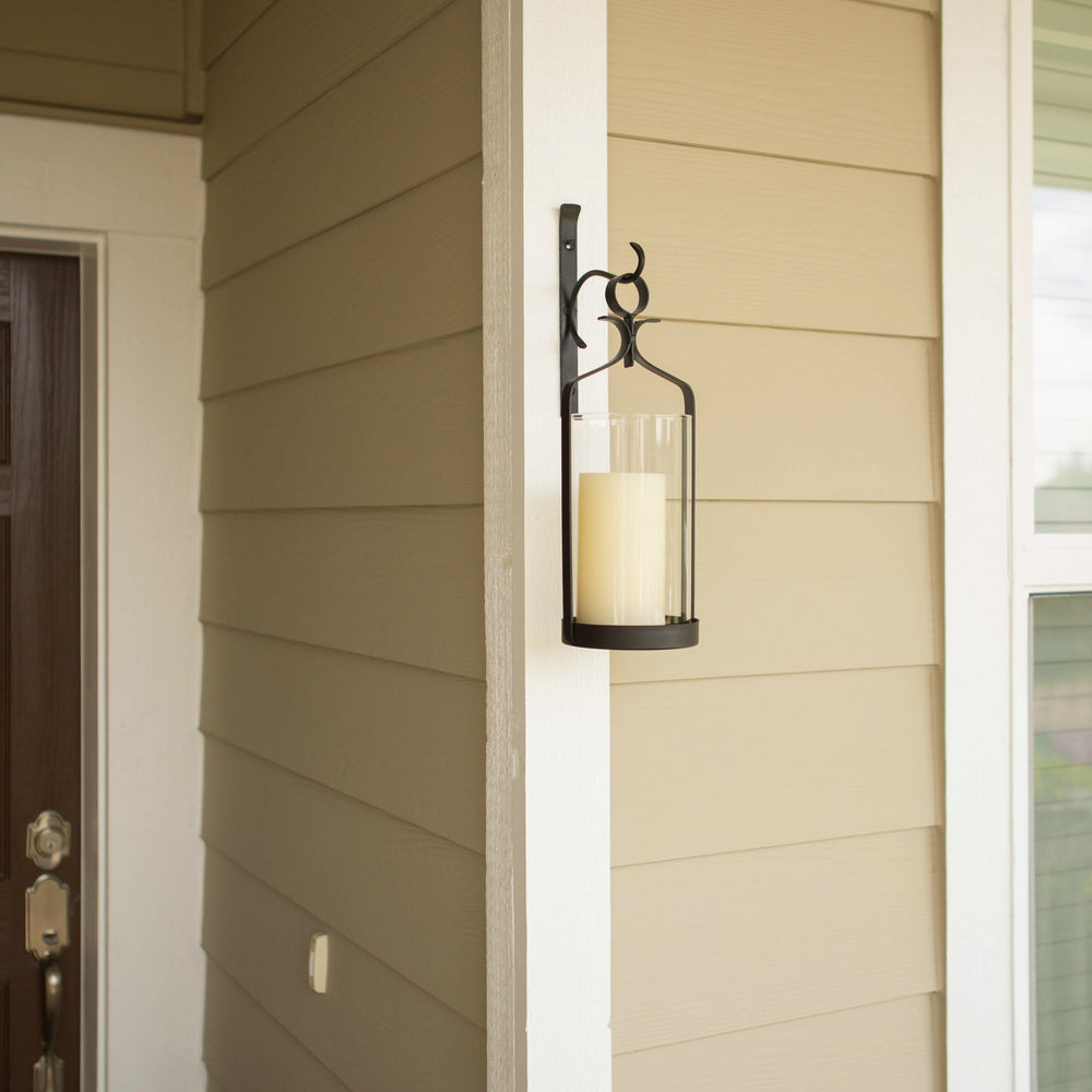 Hanging Hurricane Glass Wall Sconce