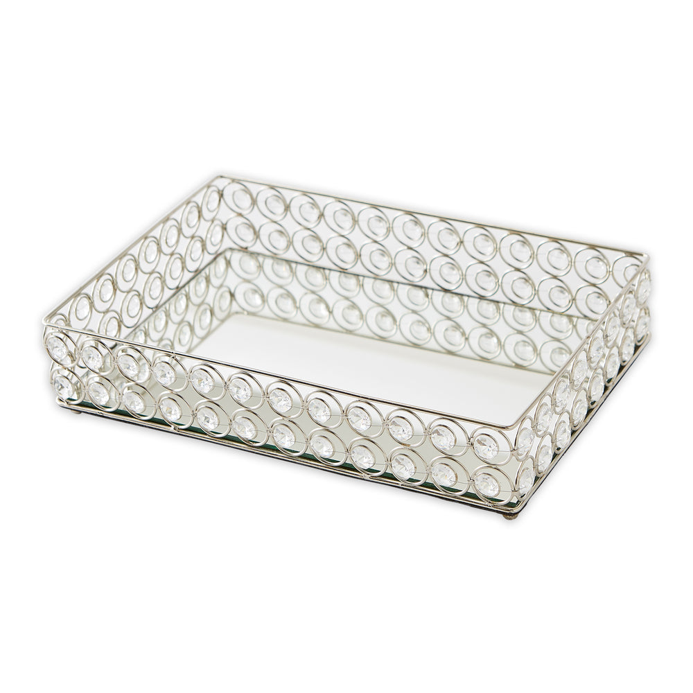 Shimmer Rectangular Jeweled Tray