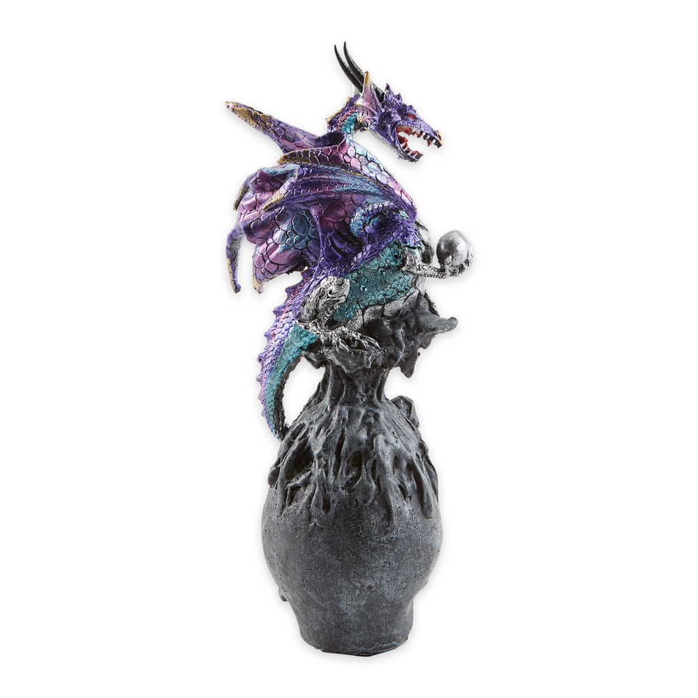 Mystical Dragon & Skull Figurine