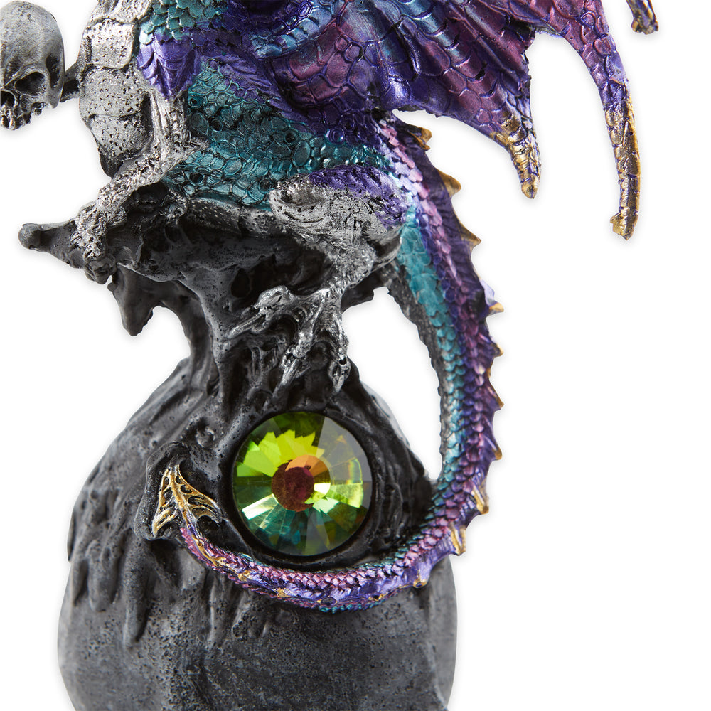 Mystical Dragon & Skull Figurine