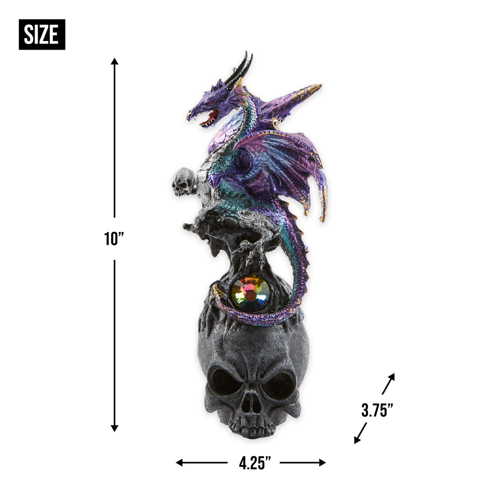 Mystical Dragon & Skull Figurine