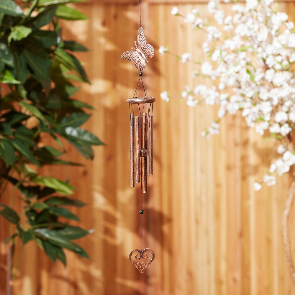 Butterfly & Heart Wind Chimes