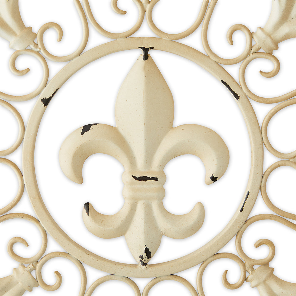 Circular Fleur De Lis Wall Decor