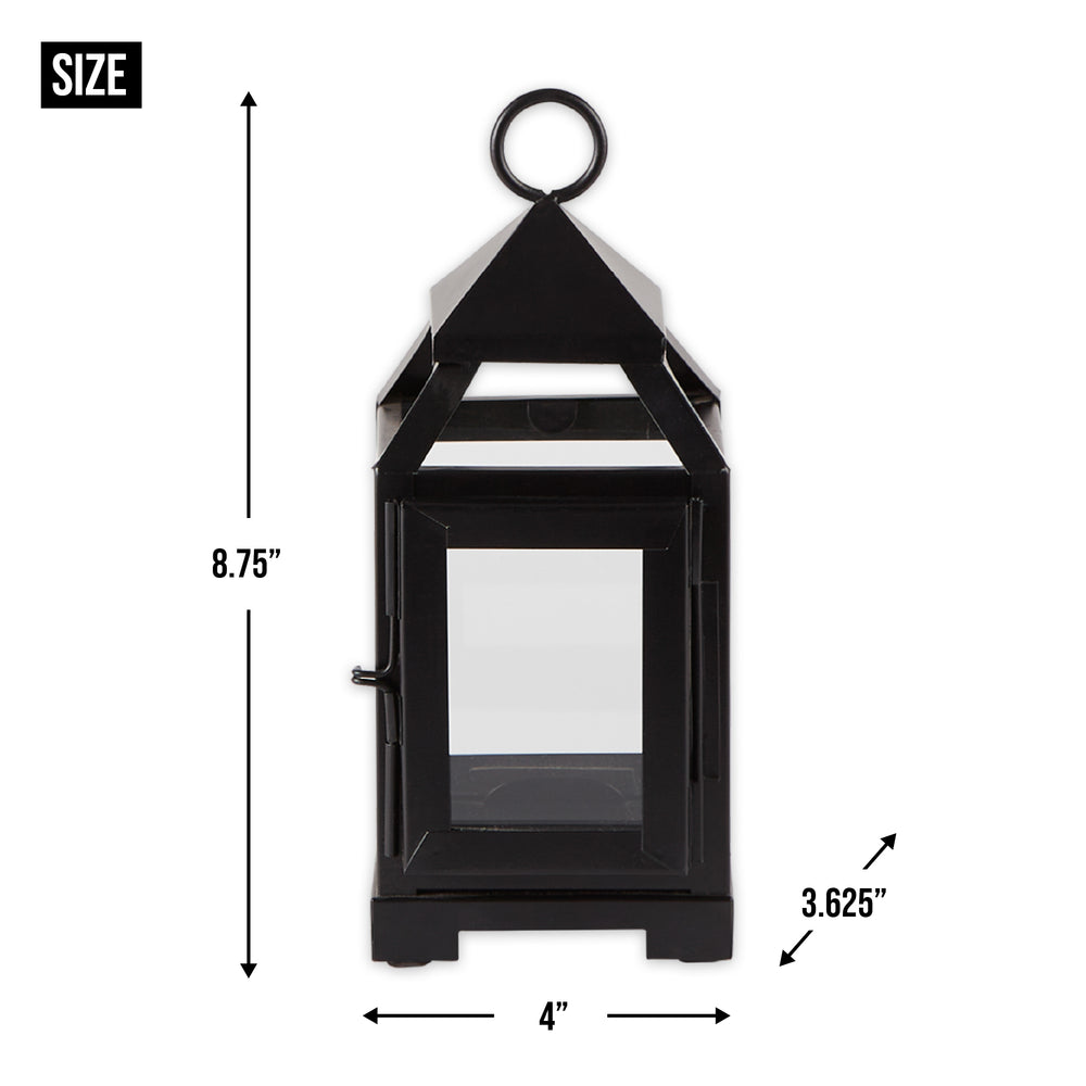 Black Mini Contemporary Lantern
