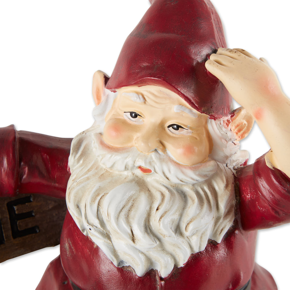 Solar Gnome on Welcome Bench