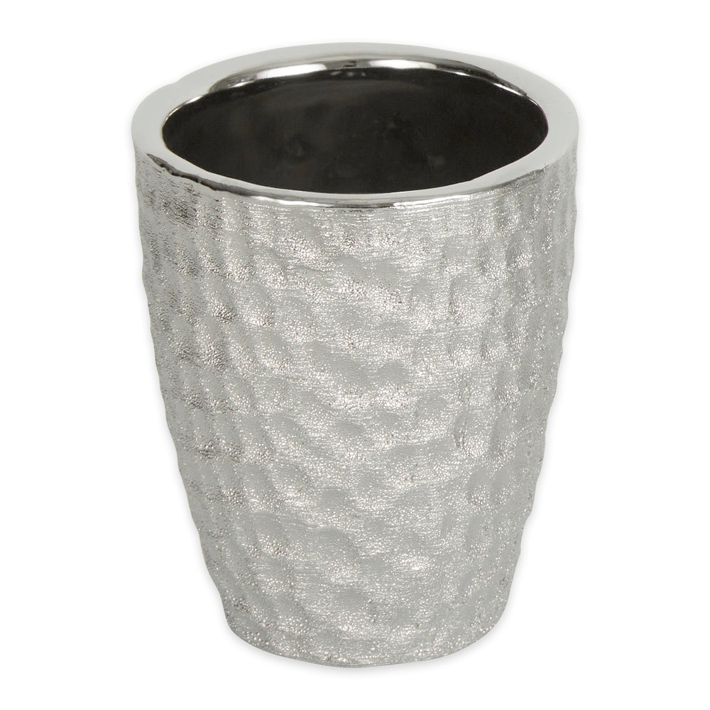 Hammered Silver Texture Bath Accessories