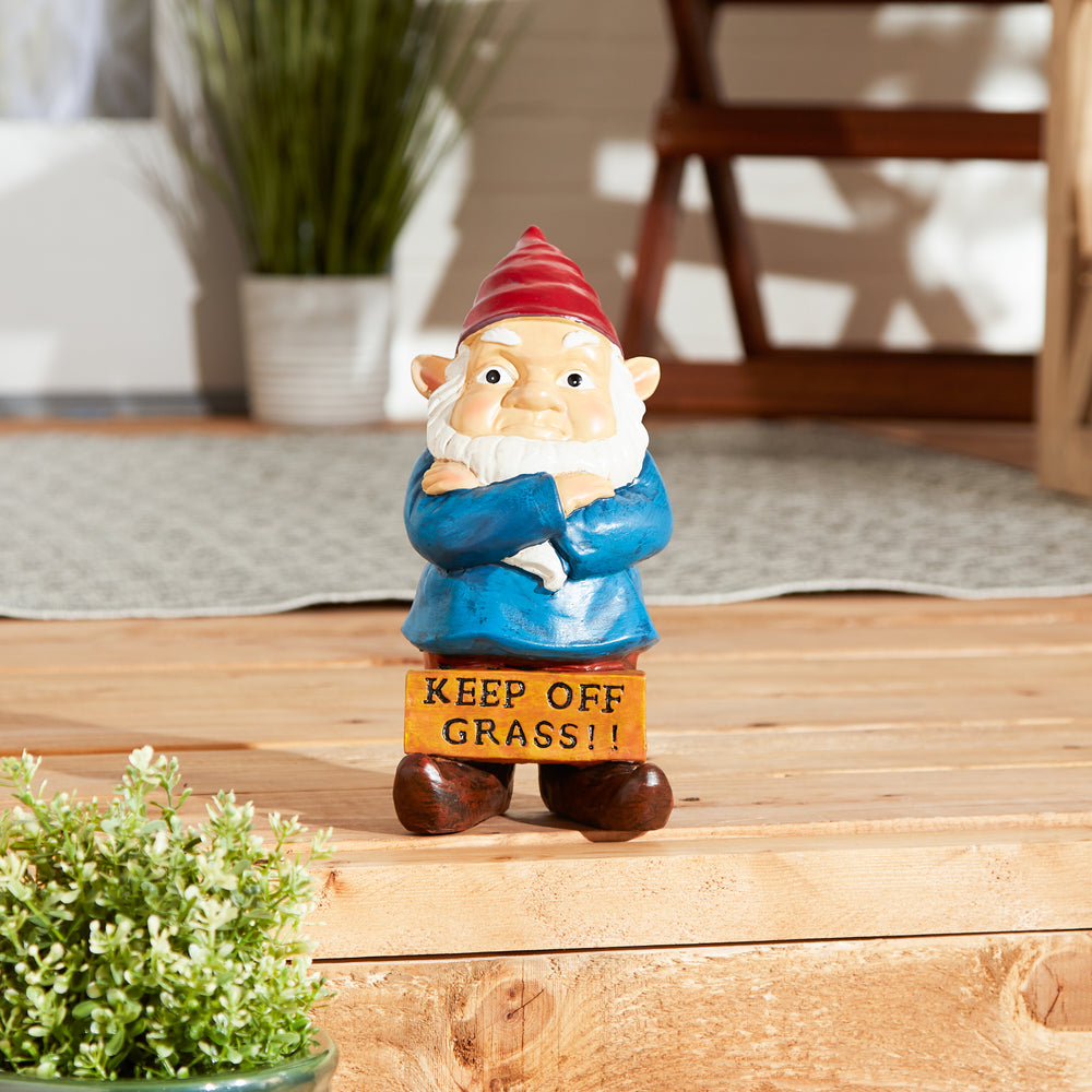 Keep Off Grass Grumpy Gnome