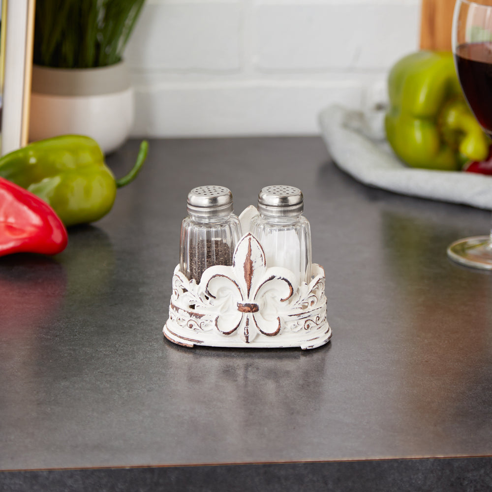 Fleur-De-Lis Salt & Pepper Shaker Set