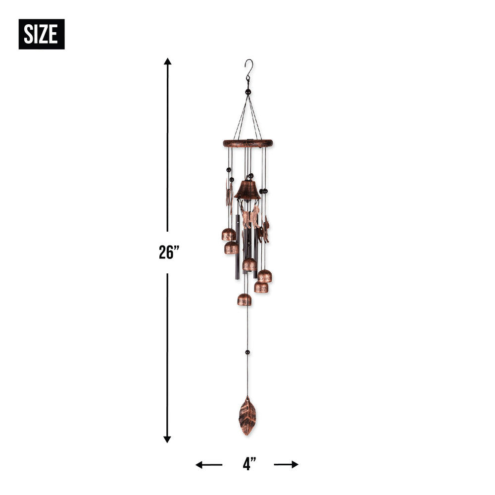 26 Bronze Cats Wind Chimes