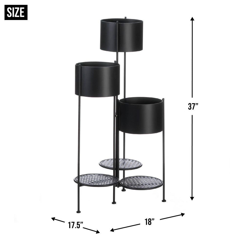 3-Tier Barrel Bucket Plant Stand