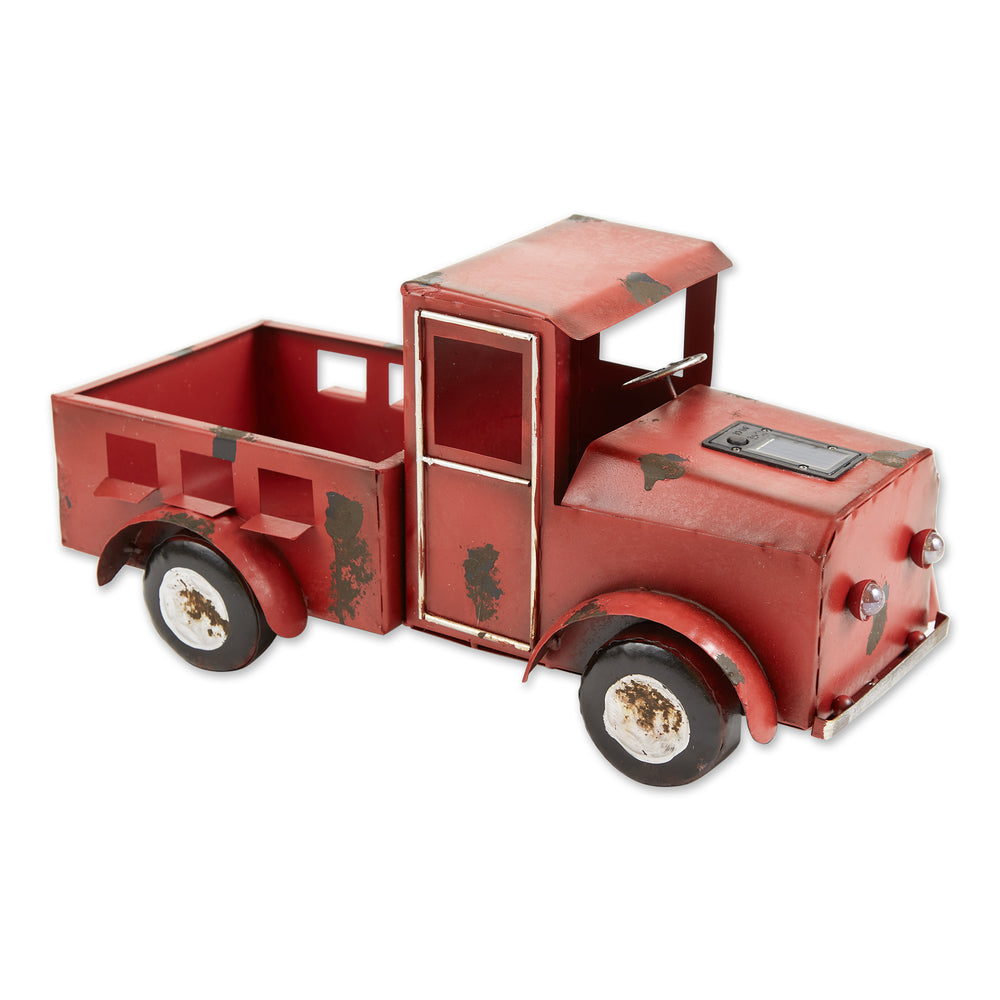 Red Truck Solar Light Planter