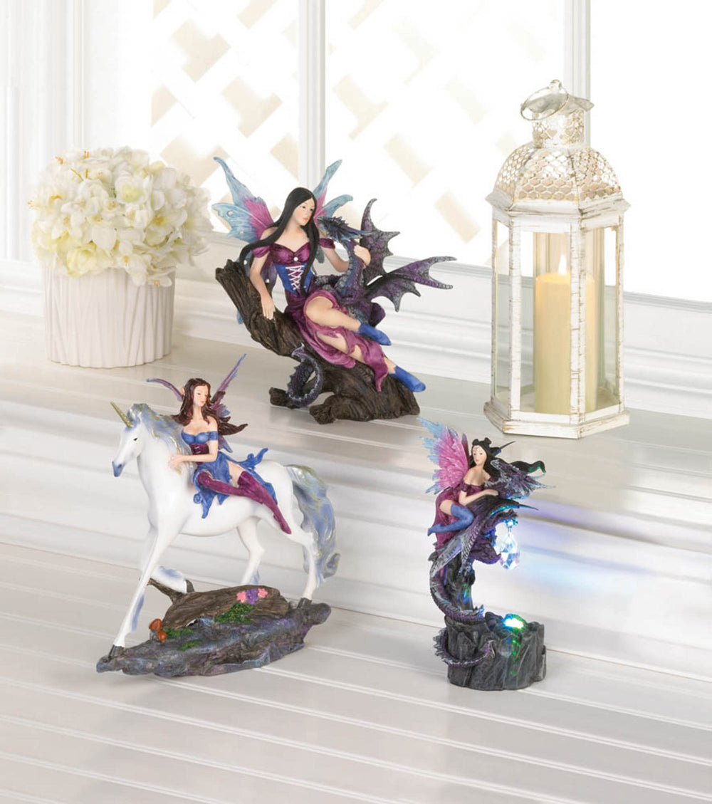 Light Up Fairy & Dragon Figurine
