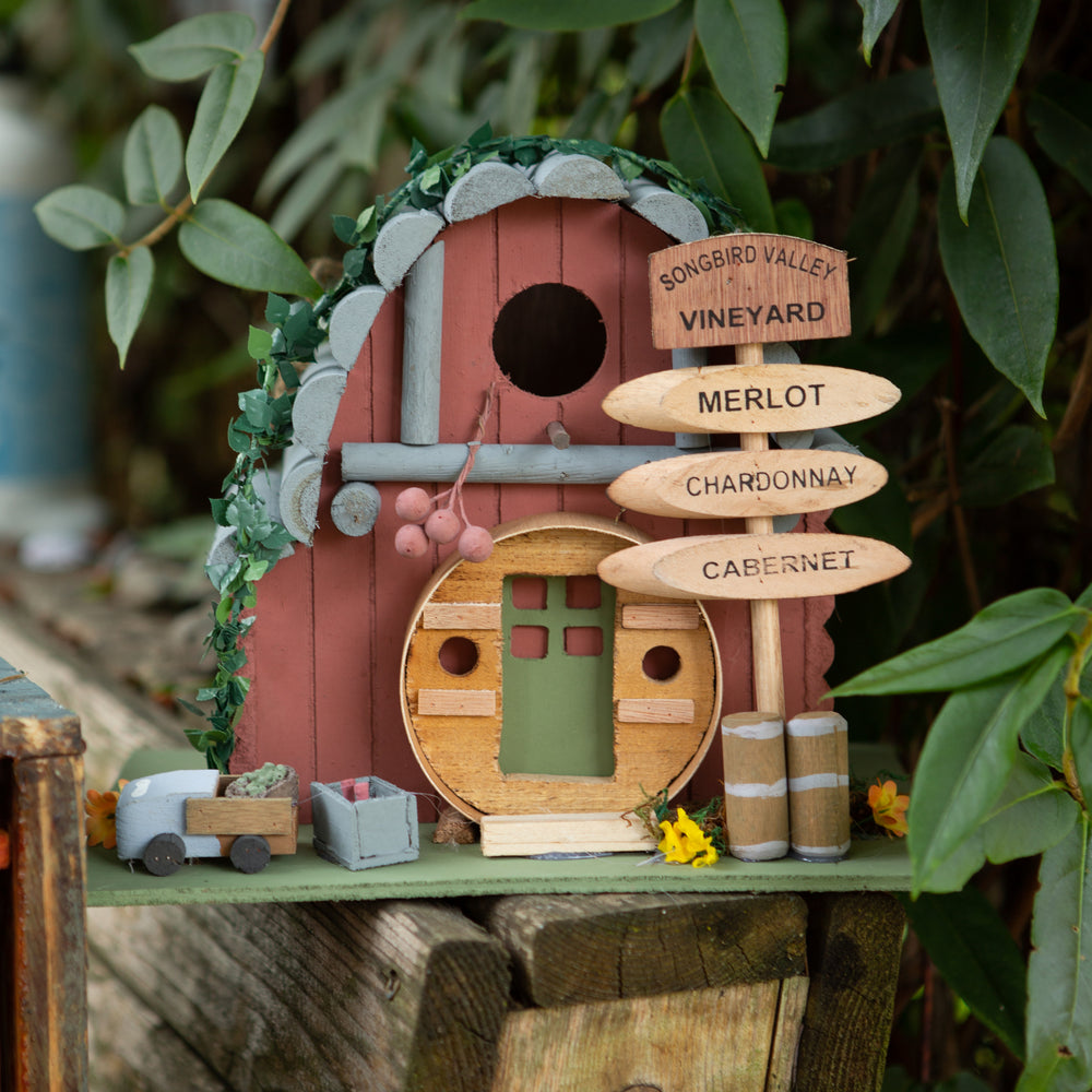 Vintage Winery Birdhouse