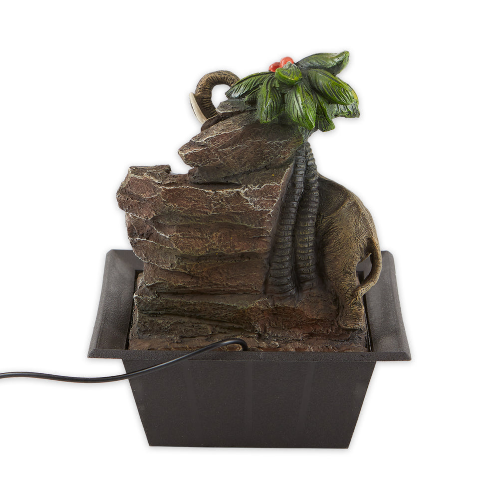 Elephant Family Tabletop Fountain
