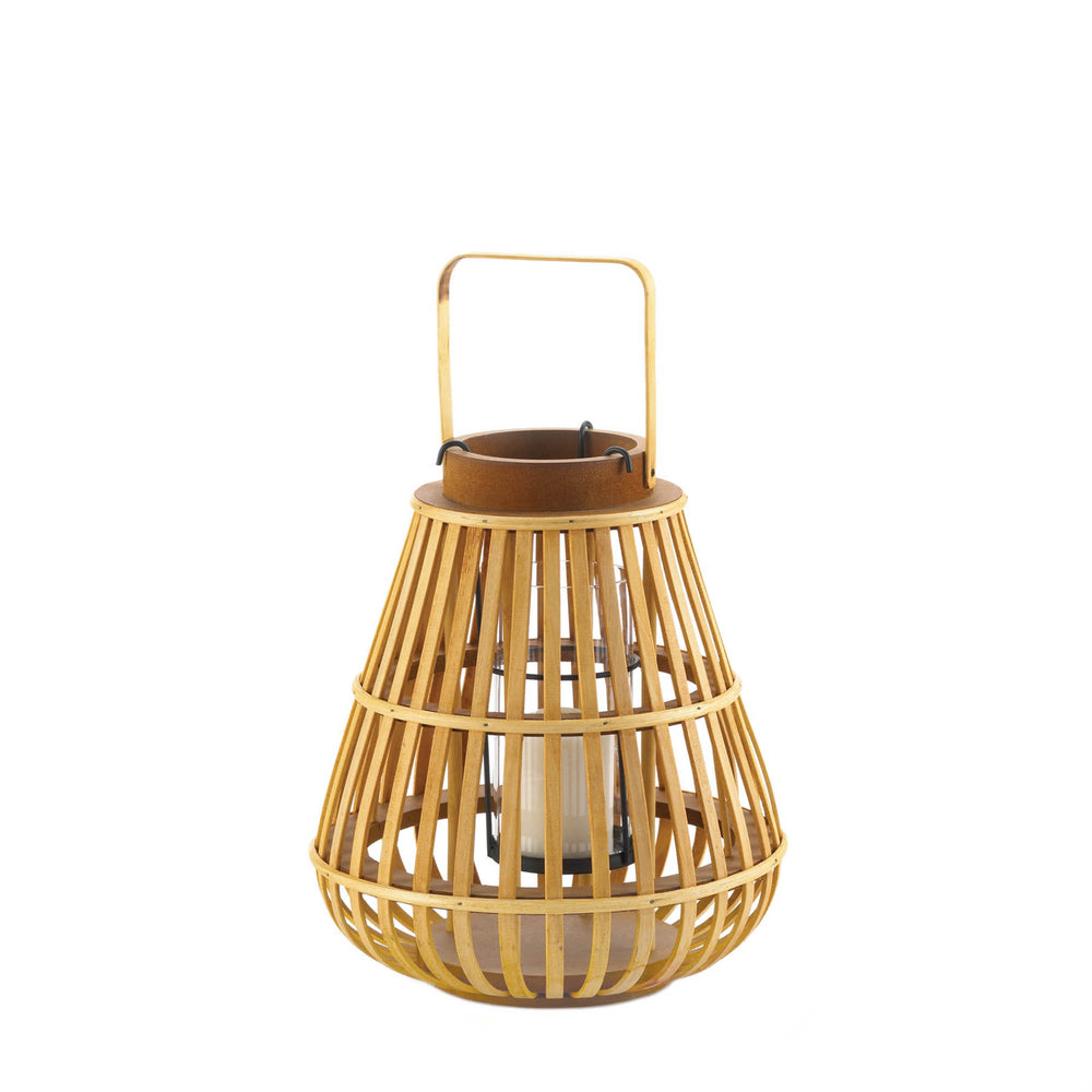 Small Slat Wood Lantern